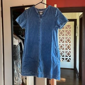 Jcrew Jean dress with pockets